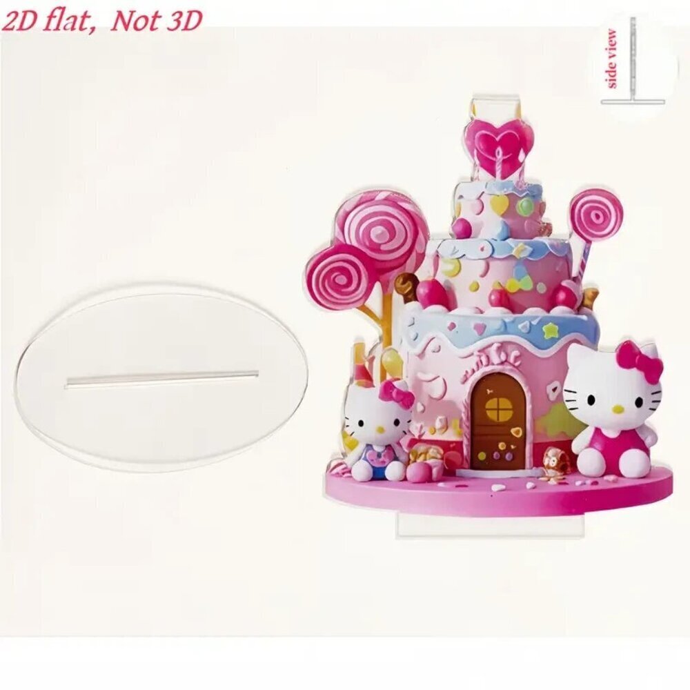 Hello Kitty Candy House Acrylic Standee – Cute 2D Flat Display Decoration - Picture 4 of 5